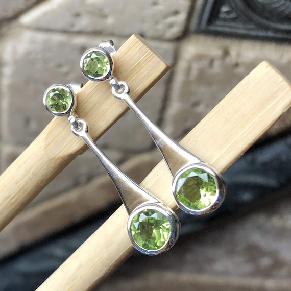 Orecchini a perno in argento sterling 925 massiccio con pietra