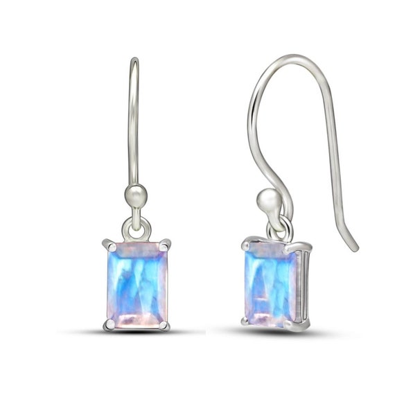 Bijoux et Objets - Braccialetto con pietra di luna arcobaleno in argento 925 - Dimensioni delle pietre 14mm, 12mm e 10mm