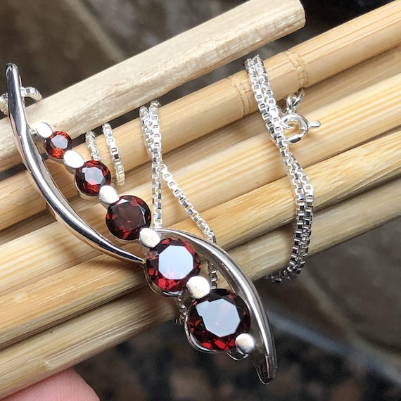 Pyrope garnet necklace discount