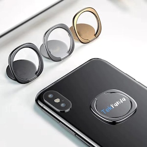 Premium Cell Phone Finger Ring Holder - 360 Rotating Phone Grip Stand | Available in Gunmetal Black, Gold, Rose Gold, and Silver