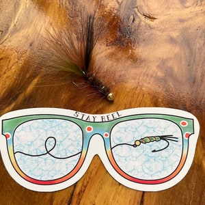 Sunglasses Brook Trout Sticker