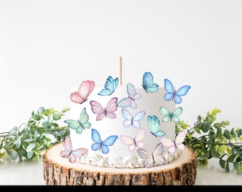 Fondant paper butterflies