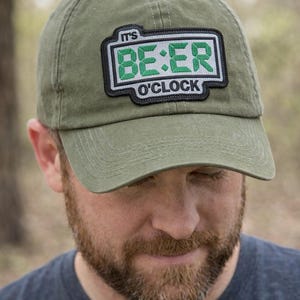 It’s Beer O’Clock Embroidered Patch Design | Machine Embroidery File | Digital Download