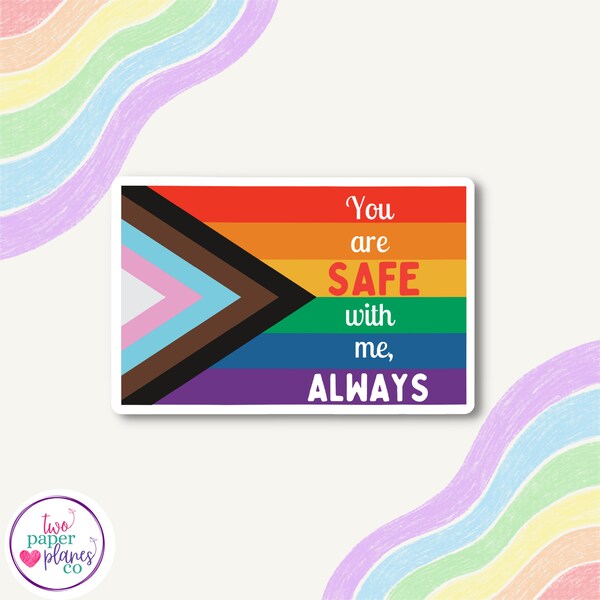 You Are Safe With Me Pin Etsy
