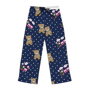 KPOP Inspired Women&#39;s Pajama Pants, Choo Choo and Teddy Bears, Demon Hunter Design, Lounge Sleepwear, Kawaii Gift, Cute Pajamas, Korean Pop