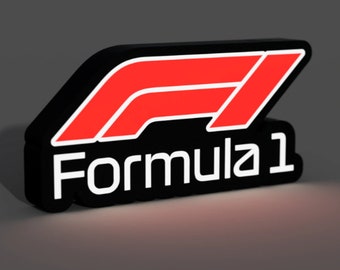 Formula 1 Auto Racing LED LightBox Sign / Lamp