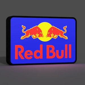 Red Bull inspired - LED LightBox Lamp / Sign