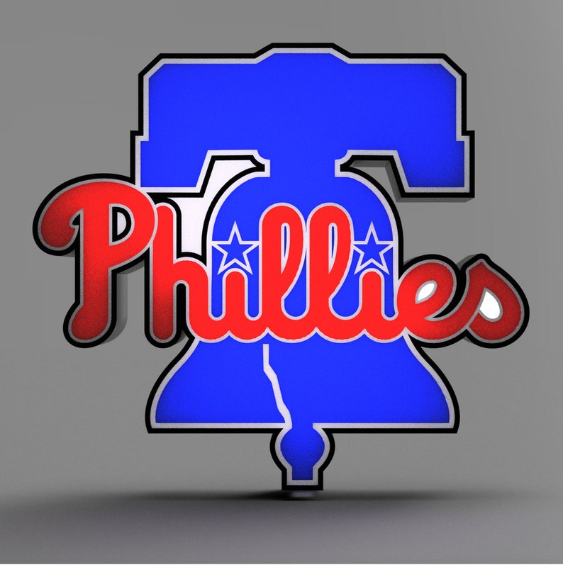 Philadelphia Phillies MLB Lightbox Sign / Lamp MLB Etsy