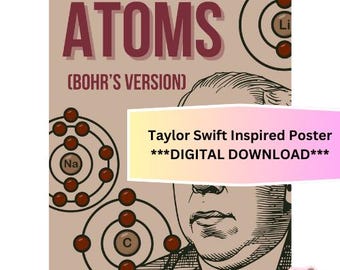 Atoms (Bohr's Version) | RED album Inspired Poster for Chem Class
