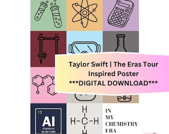 Swiftie Chemistry Classroom Poster – The Eras Tour Inspired (Digital Download)
