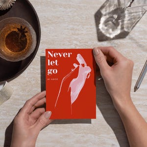 Ne lâche rien /Never let go –  Fichier digital pour Carte, Tote bag, Affiche, Carnet – Empowerment Art– Digital file -Bilingue FR-EN –Lumaya