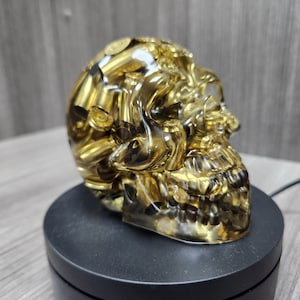Bullet Skull / Resin Epoxy Skull / Bullet case Skull / Mixed Brass