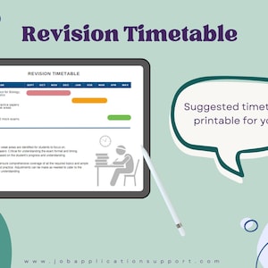KS3 Science Revision Timetable - Digital Download | Fully Editable Study Planner for Exam Success | Printable Revision Schedule | A4 Format