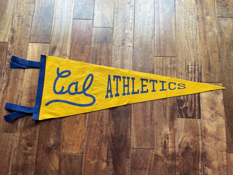 Cal Berkeley Vintage Pennant Etsy