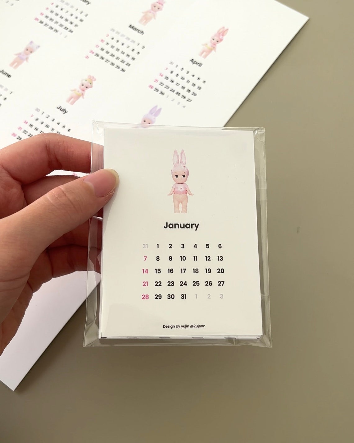 2024 Printable Calendar Sonny Angel Inspired Mini Calendars DIGITAL