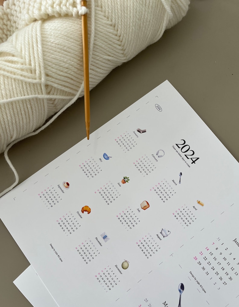 Buy 2024 Printable Calendar Cozy Emoji Calendars for Desk or Wall