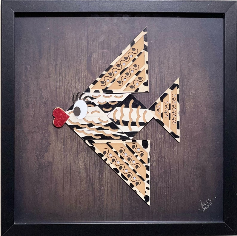 Wild and Wooden Pascal Tangram Fish Collection. Paper Craft - Etsy
