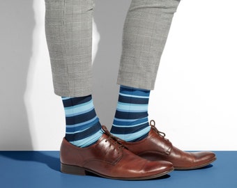 blue dress outfit shoes Just Fishin' Socks for Men - Shop Now main image 1