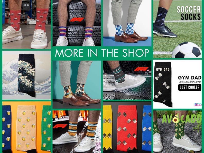 Like the Novelty Gaming Cat Themed Socks for Cat & Gaming Lovers? Check out my other listings in the Styling Socks Etsy shop for more gift socks.