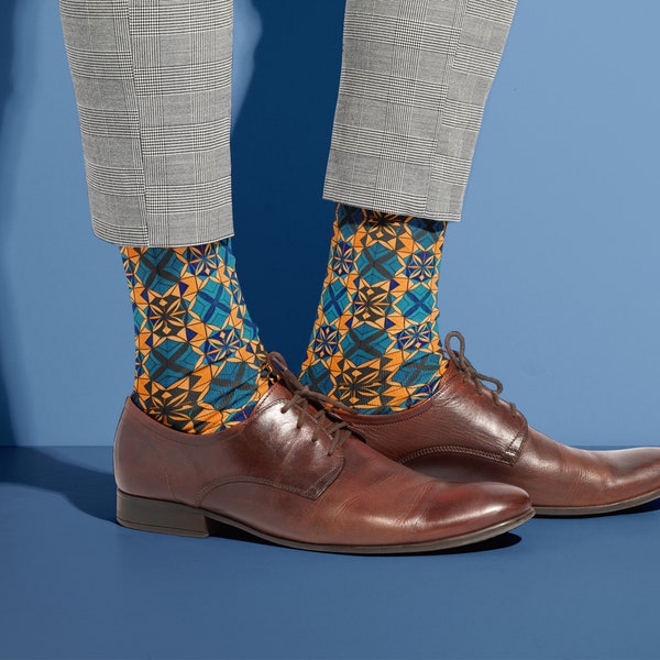 Colorful Bold Abstract Geometric Socks from STYLING SOCKS