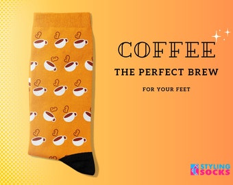 COFFEE CUP Socks, coffee lover socks, colorful socks, cute fun cool socks, happy socks, womens socks, mens socks, gift socks