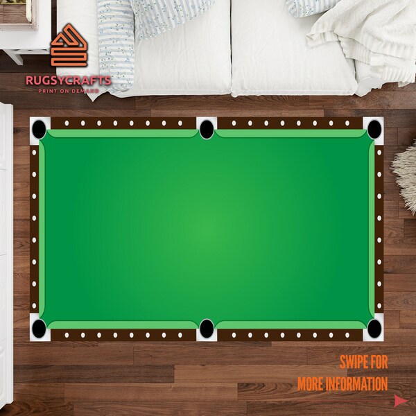 `pool Table Rug Etsy