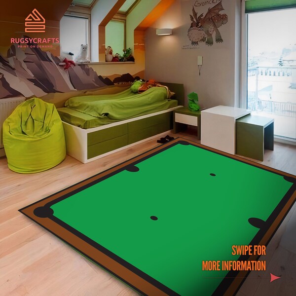 `pool Table Rug Etsy