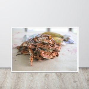 Maryland Blue Crab Boil Color Photograph Framed Print