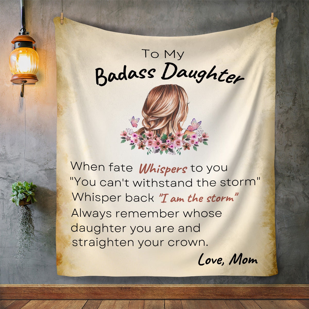Fleece daughter blanket sale