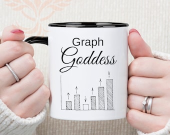 Regalo de análisis de datos / Creador de gráficos / Moderador de gráficos / Taza de diosa de gráficos / Analizador de Google
