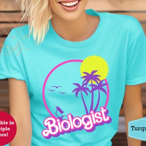Biologist Shirt, Biology Student, Biology Teacher Tee, Biologist Graduation Gift, Future Biologist Gift Idea, Shirt for Her, Palm Trees