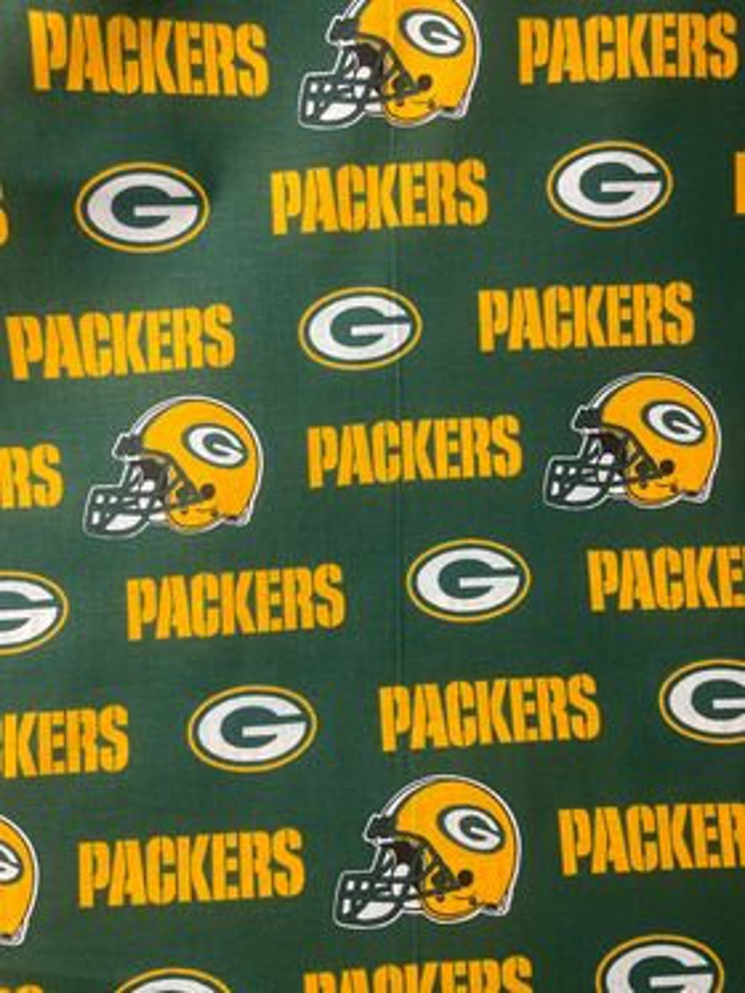 Green Bay Packers Fabric NFL Licensed Football Fabric. 58 60 100% ...