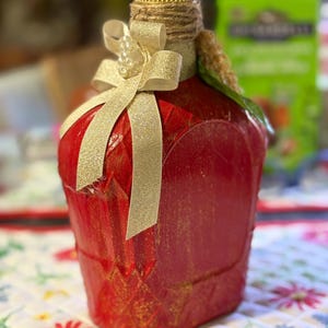 Hand Painted Glass Bottles