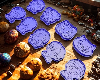 Ensemble d'emporte-pièces K-POP | Cadeaux de fête imprimés en 3D | Outils de cuisson pour la pâtisserie