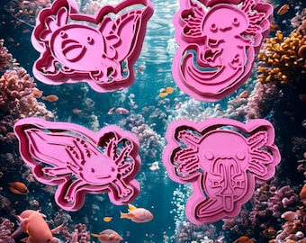 Axolotl-Ausstechform - 3D gedrucktes aquatisches Backwerk