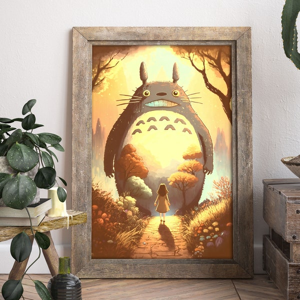 Totoro Kunst aan de Muur | Studio Ghibli Kwekerij | Totoro Poster | Ghibli Poster Studio Ghibli Print Ghibli Decor