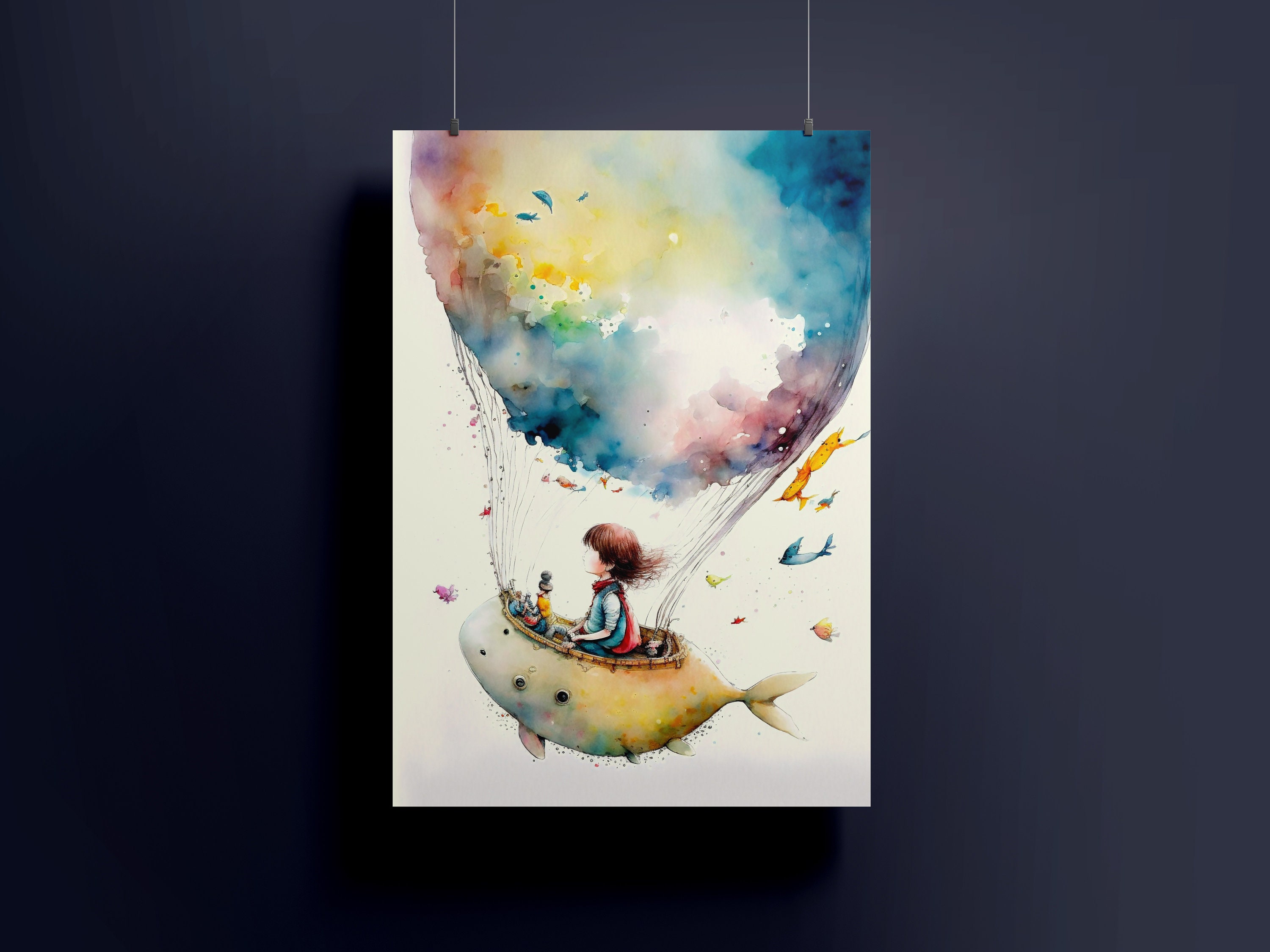 Studio Ghibli Inspired Wall Art | Watercolor Ghibli Print | Ghibli ...