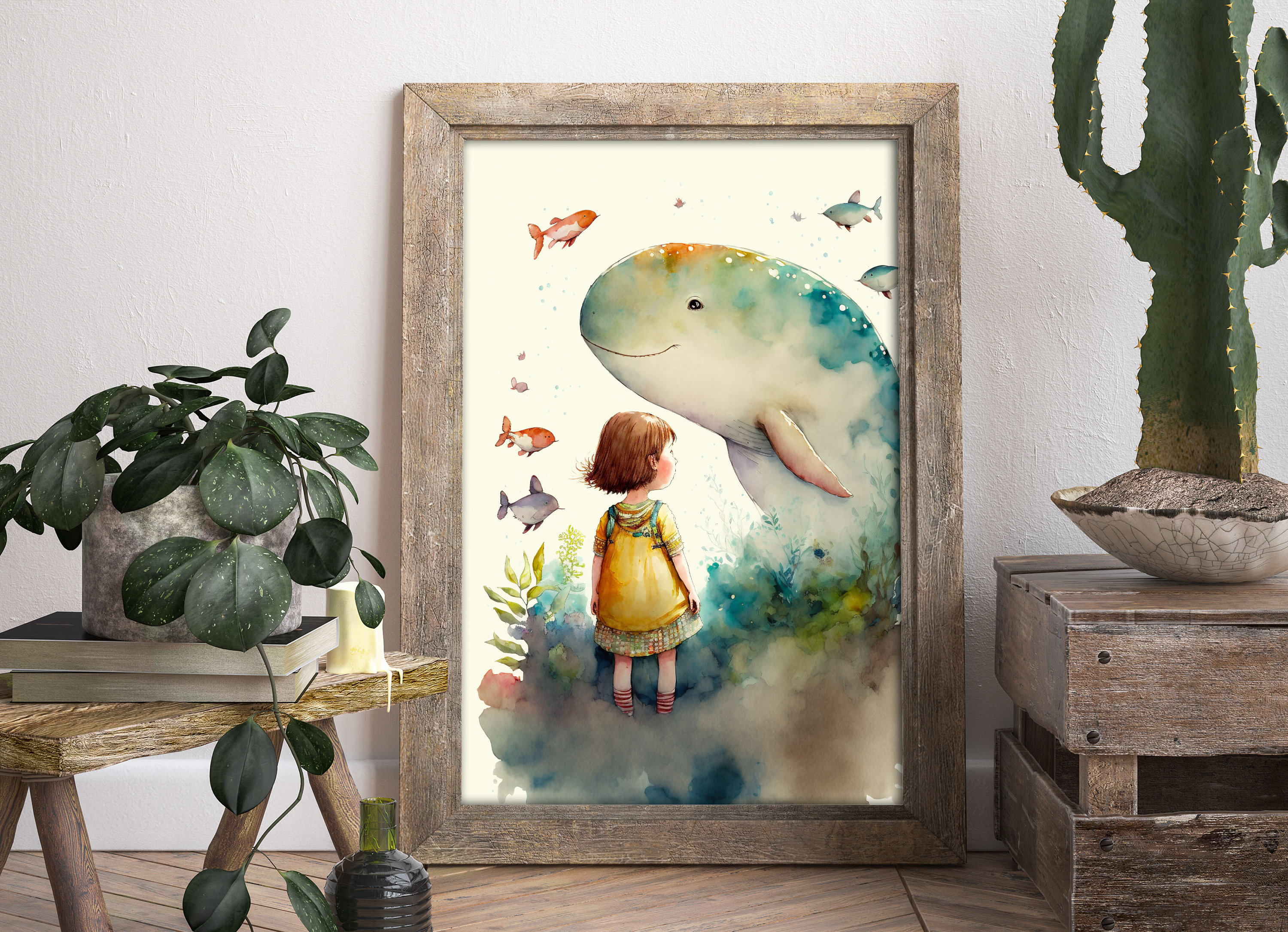 Studio Ghibli Inspired Wall Art | Watercolor Ghibli Print | Ghibli ...