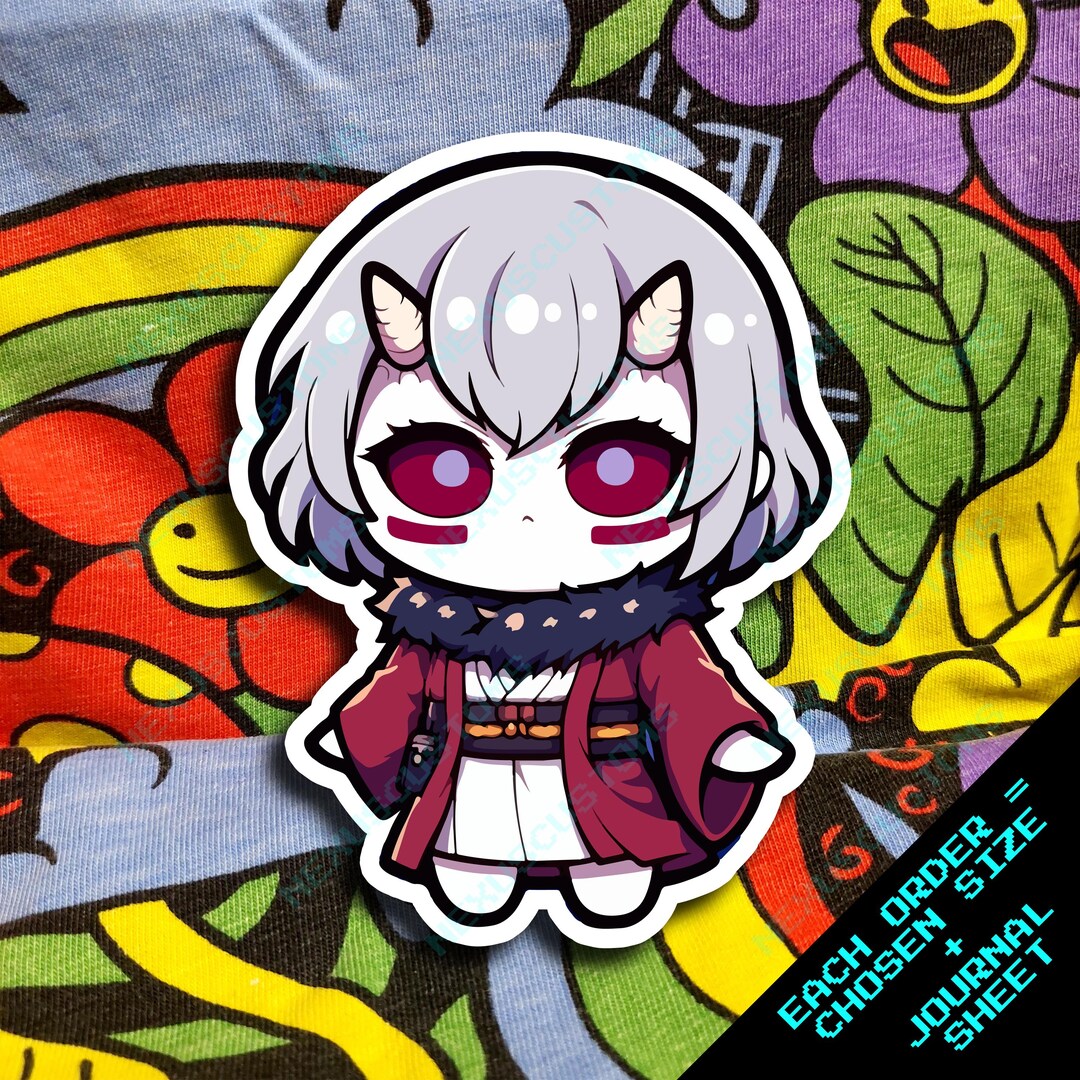 Pack of 6 Demon Slayer Mukago Sticker, Chibi Mukago Stickers, Kimetsu ...