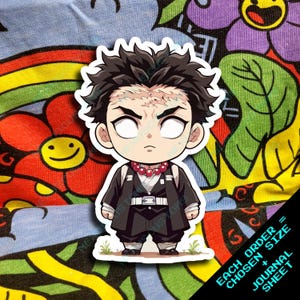 Pack of 60 Demon Slayer Gyomei Sticker, Chibi Gyomei Stickers, Kimetsu ...