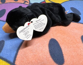 Blackie beanie baby