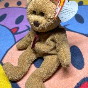 Curly beanie baby