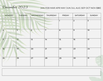 2023 Tropical Calendar