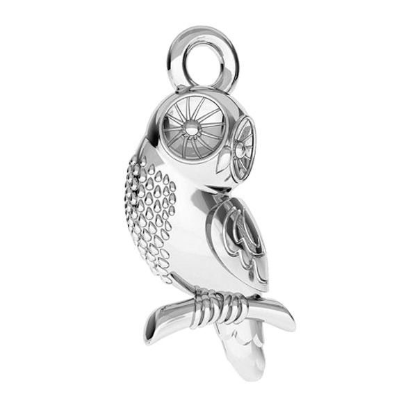 Chouette charme en argent sterling