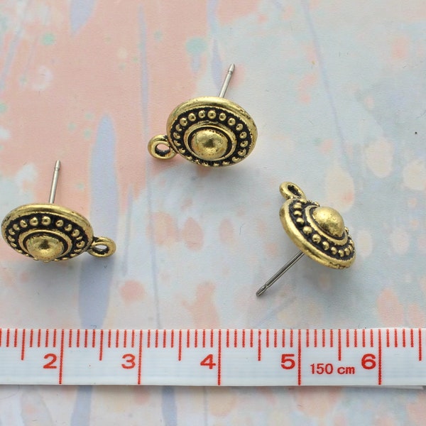Tierracast ornate round ear findings