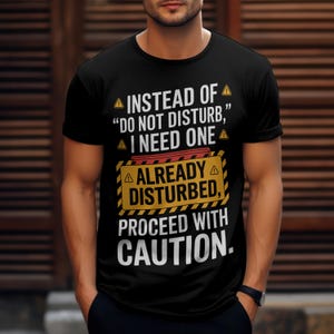 Camiseta "Ya Disturbed", con gráfico desgastado, unisex, informal, urbana, de algodón suave