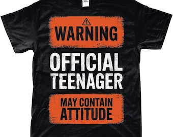 Official Teenager: Warning, Attitude Inside! T-Shirt