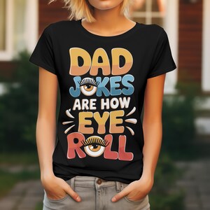Papa Witze Augenrolle T-Shirt: Humorvolles Vatertags-T-Shirt