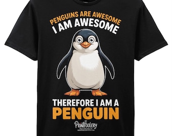 Funny Penguin T-Shirt | Logic Humor Tee, Unisex Gift