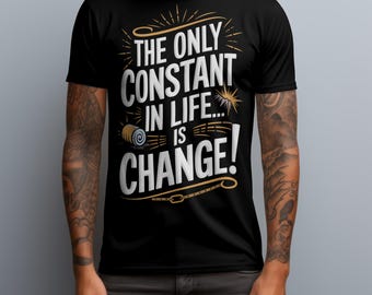 Camiseta "Cambio": Camiseta gráfica con cita inspiradora
